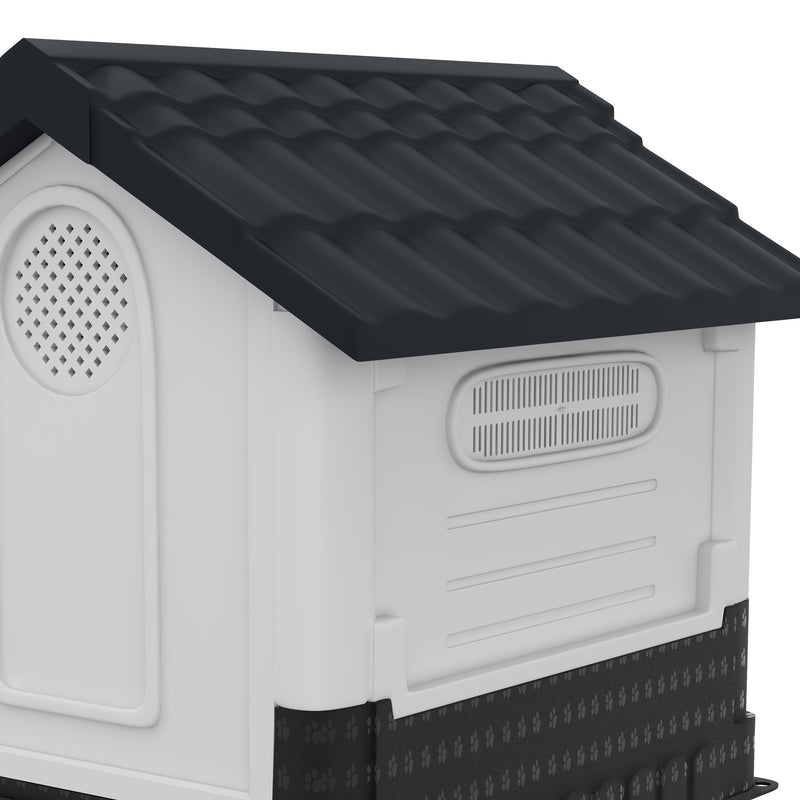 PawHut Dog Kennel for Outside, Grey