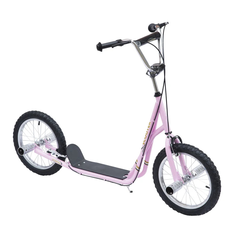 HOMCOM Teen Push Scooter -  Pink