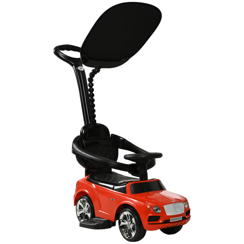 AIYAPLAY Bentley Bentayga Licensed Baby Push Car w/ Under Seat Storage - Red