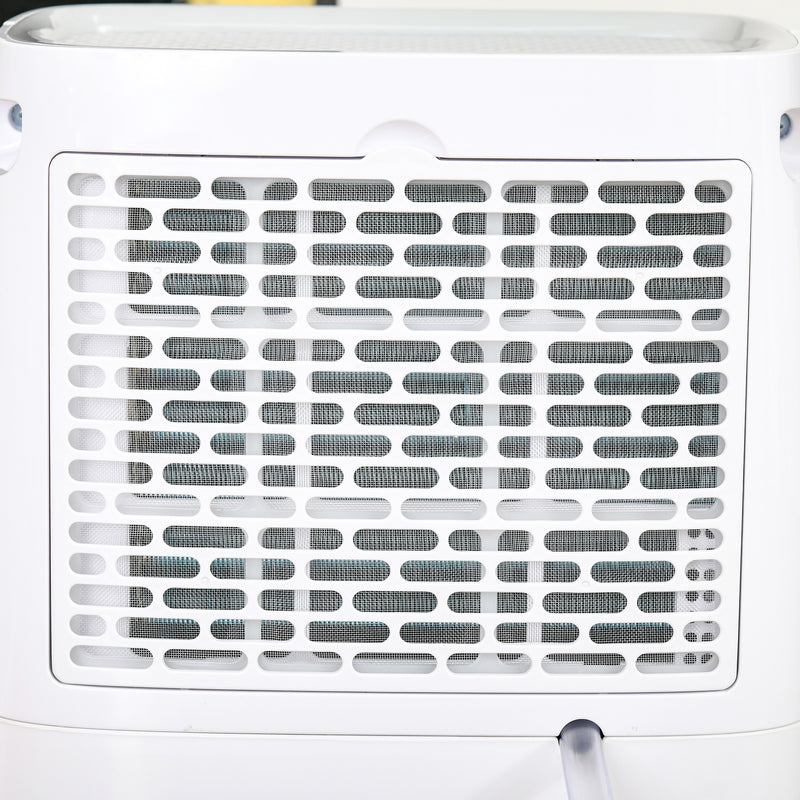 HOMCOM 12L/Day 2500ml Dehumidifier for Home with 24H Timer and 2 Speed Modes