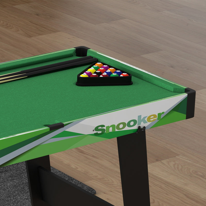 SPORTNOW 104cm Folding Pool Table with Cues, Balls, Chalk, Triangle, Brush