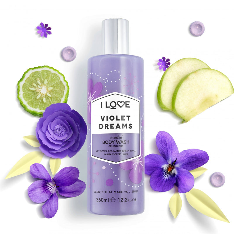 I Love Signature Body Wash 375ml Violet Dreams