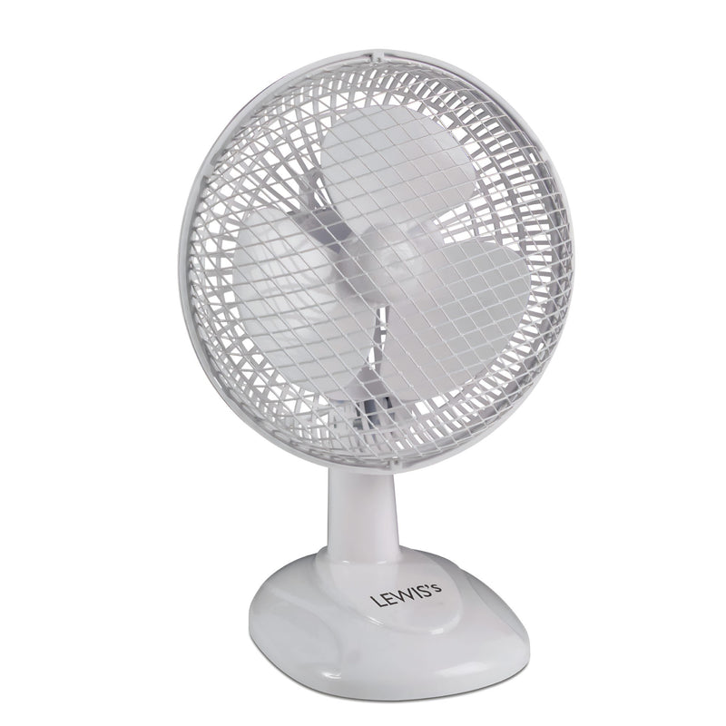 Lewis's  6 Inch Desk Fan - White