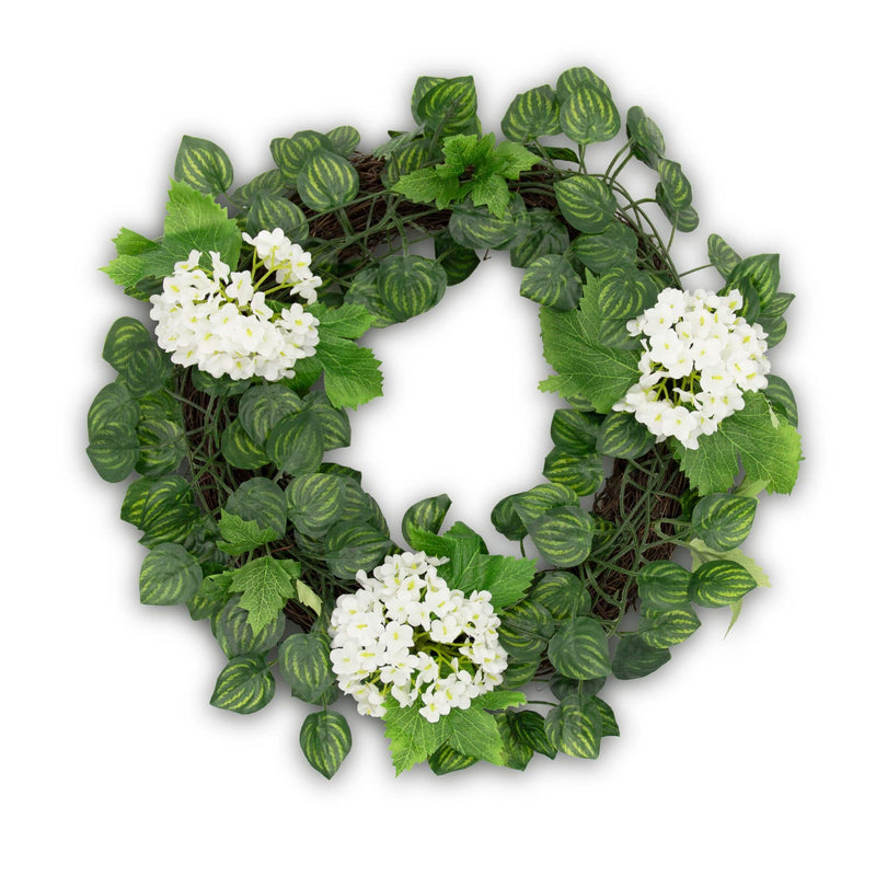 Willow Floral Wreath White Flower