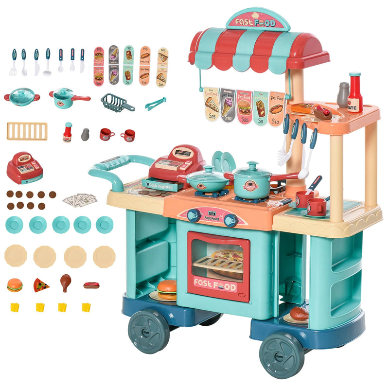 HOMCOM  Pretend  play cart