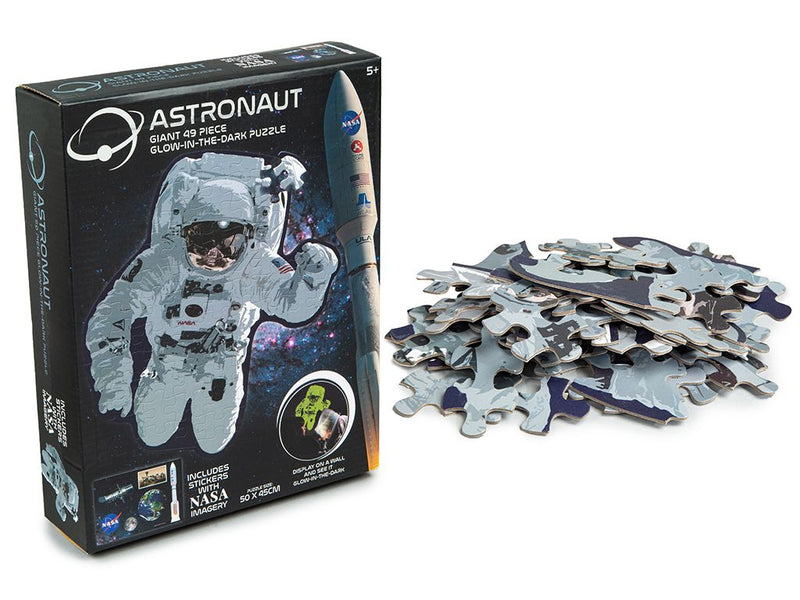 Nasa Giant 50 Piece Astronaut Glow in the Dark Puzzle