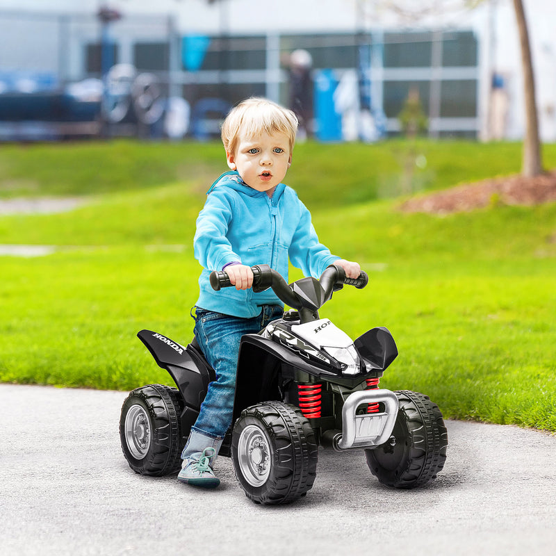 Aiya Play Kids Electric Ride On Honda Quad Bike 6v - Black