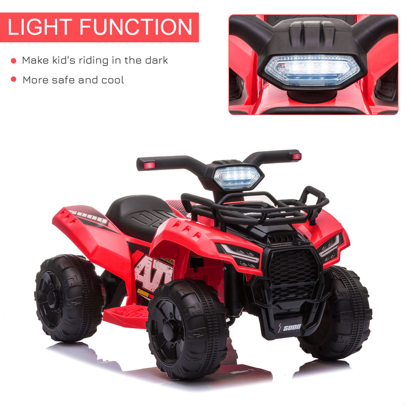 Kids Ride On Car Four Wheeler Quad Bike 6v - Red