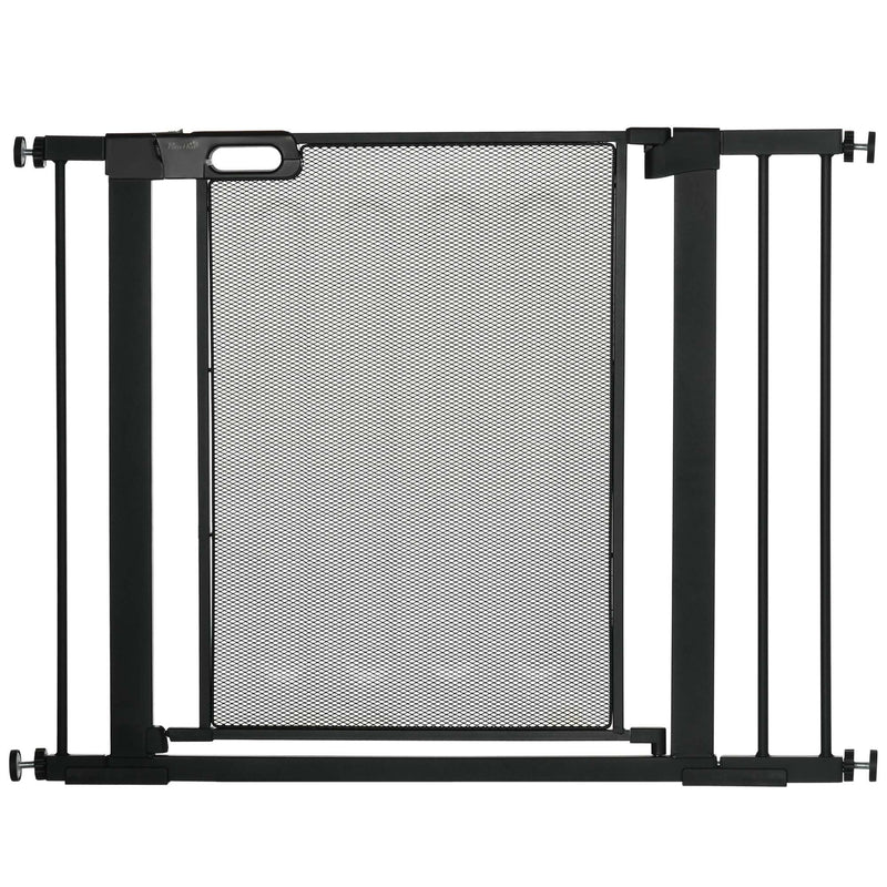 Pressure Fit Safety Gate for Doors, Dog Gate w/ Auto Close, 75-103 cm - Black