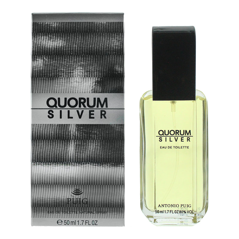 Puig Quorum Silver Eau de Toilette 50ml