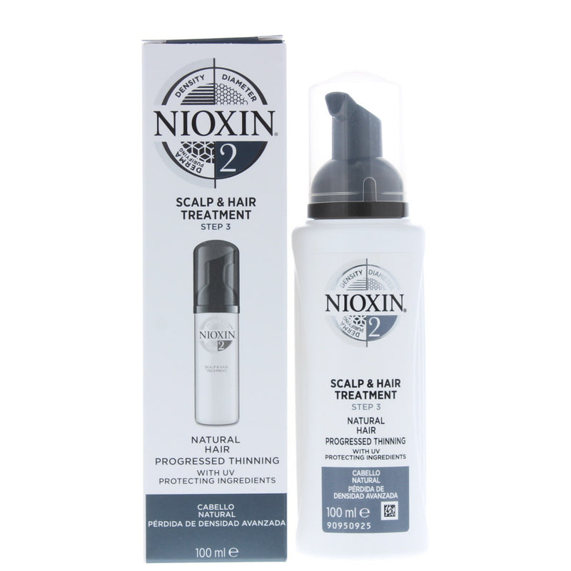 Nioxin 2 Natural Hair Progressed Thinning Scalp  Hair Treatment 100ml