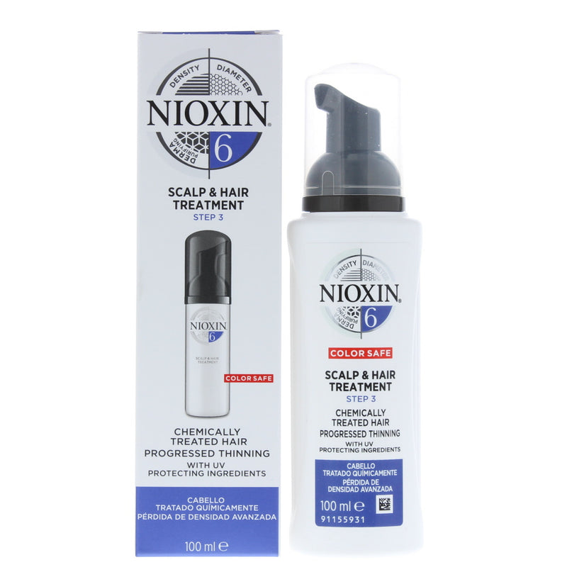 Nioxin 6 Chemically Treated Hair Progressed Thinning Scalp  Hair Treatment 100ml