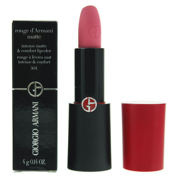 Giorgio Armani Rouge Matte 504 Russian Rose Lipstick 4g