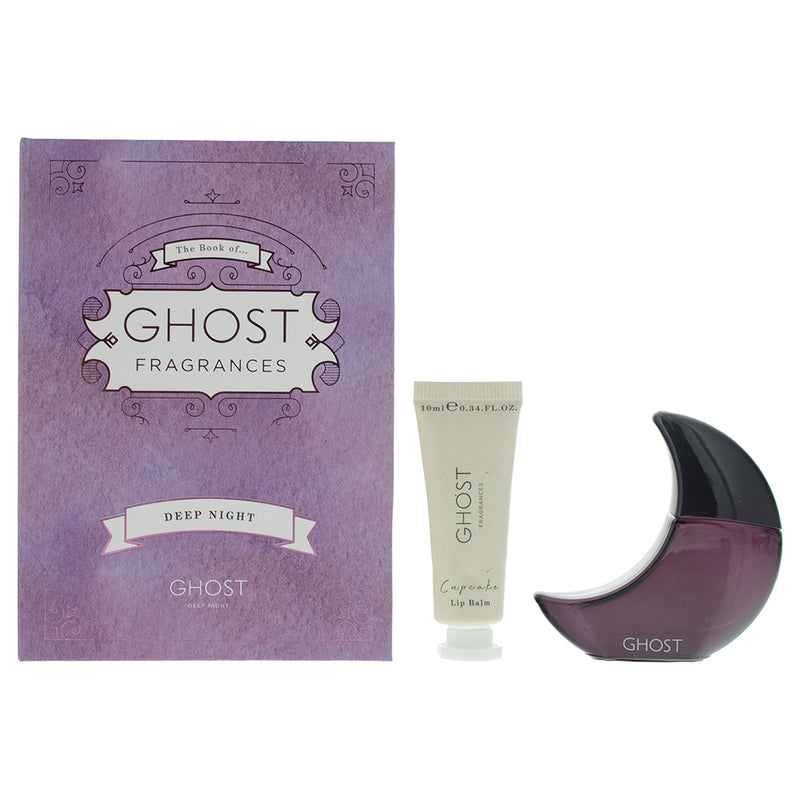 Ghost Deep Night Eau De Toilette 2 Piece Gift Set: Eau De Toilette 10ml - Cupcake Lip Balm 10ml