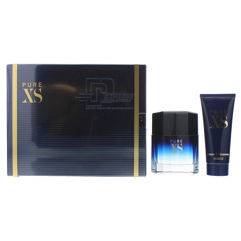 Paco Rabanne Pure Xs Eau De Toilette 2 Piece Gift Set: Eau De Toilette 100ml - Shower Gel 100ml