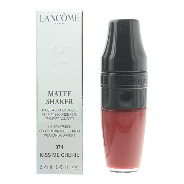 Lanc me Matte Shaker 374 Kiss Me Cherie Liquid Lipstick 6.2ml