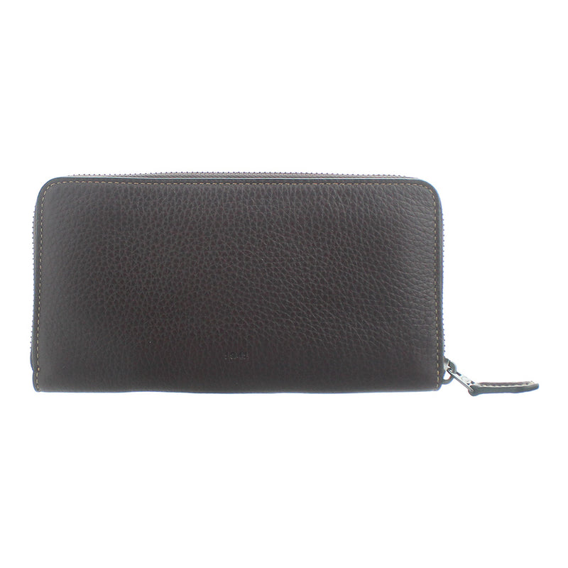 Coach Accordion Oxblood Zip Wallet