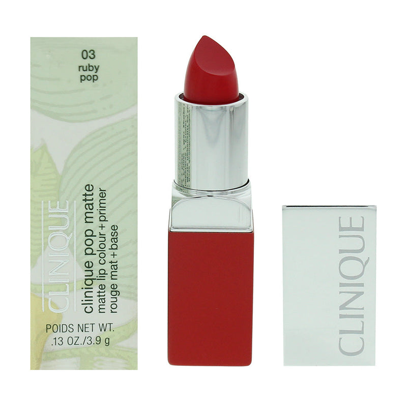 Clinique Pop Matte 03 Ruby Pop Lip Colour + Primer 3.9g