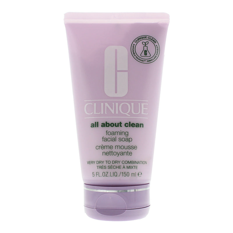 Clinique All About Clean Foaming Facial Soap 150ml Very Dry To Combination Skin