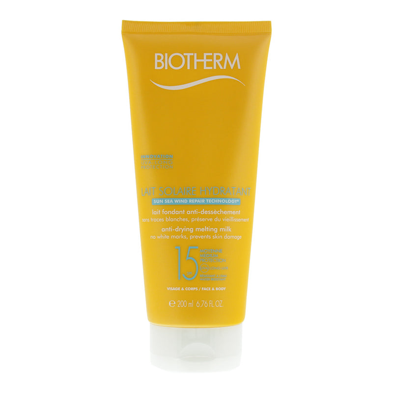 Biotherm Spf 15 For Face And Body Anti-Drying Melting Milk 200ml