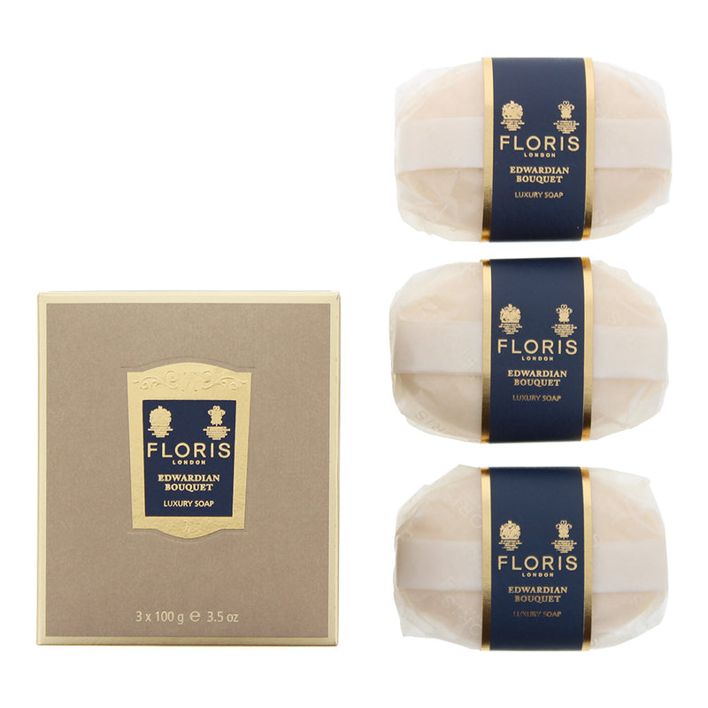 Floris Edwardian Bouquet Luxury Soap 3 x 100g