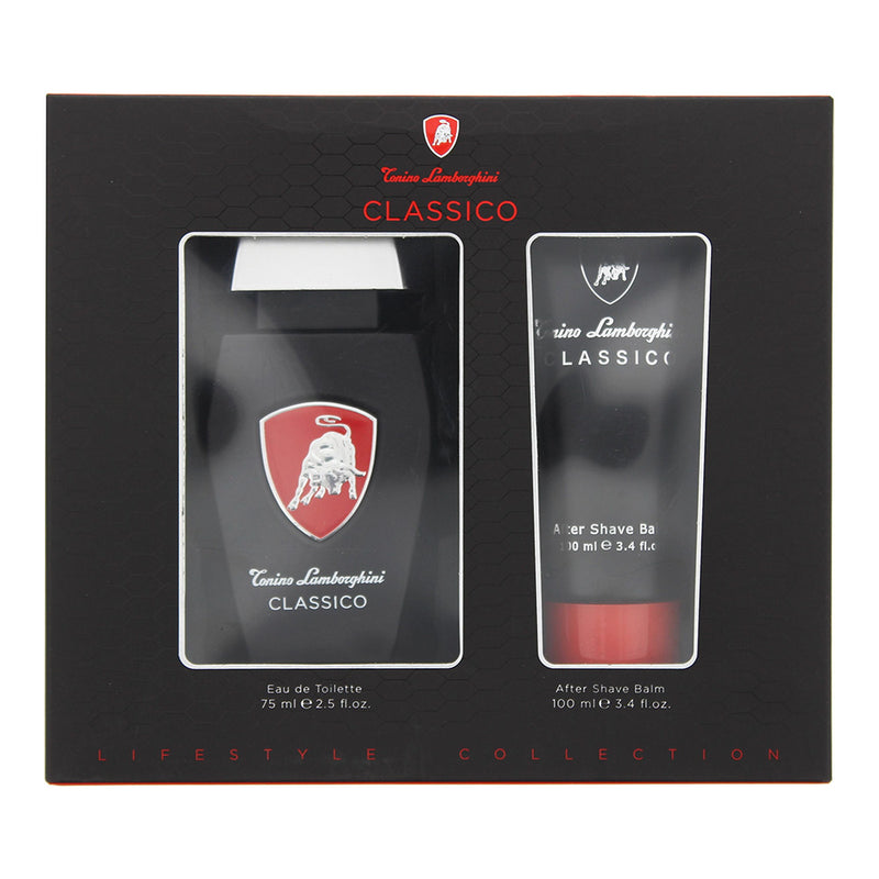 Lamborghini Classico 2 Piece Gift Set: Eau De Toilette 75ml - Aftershave Balm 100ml