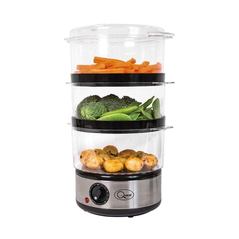 Quest 3 Tier 7 Litre Steamer - Silver