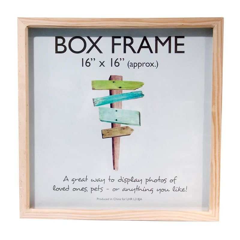 16 x 16 inch Natural Box Frame