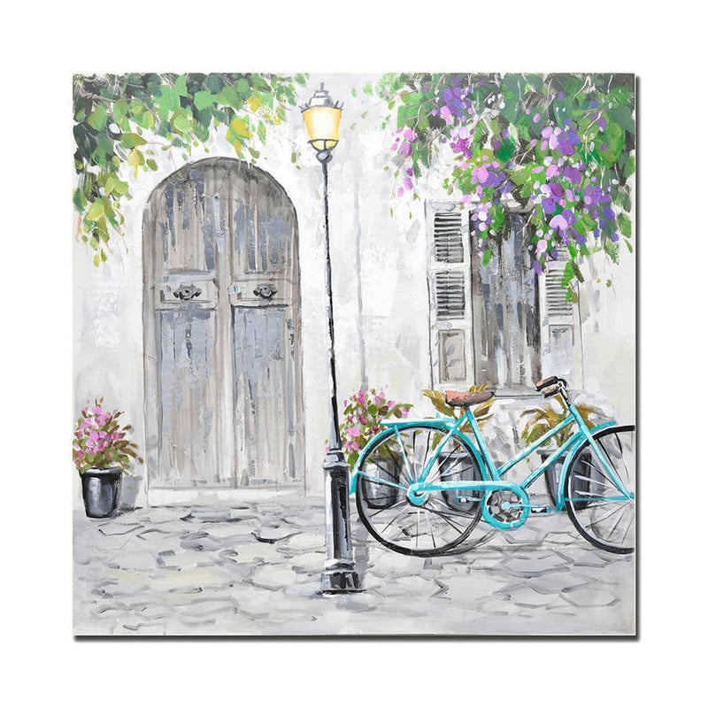 Parisian Bike Canvas 80x80cm