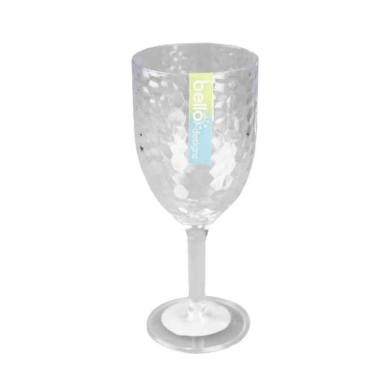 Clear Plastic Wine Goblet