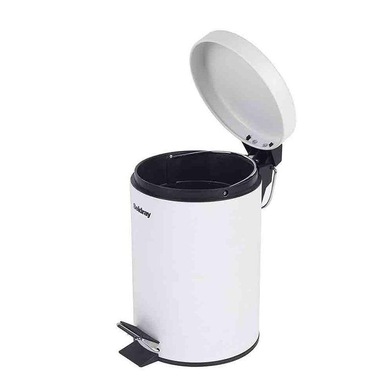 3 Litre White Soft Close Bin