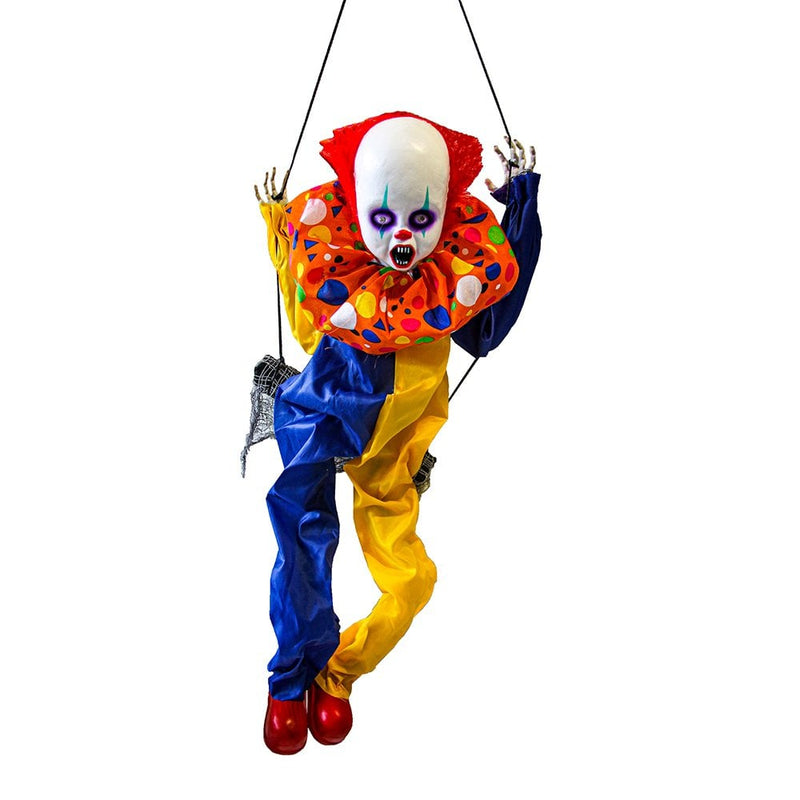 Halloween Animated Swinging Clown 50cm