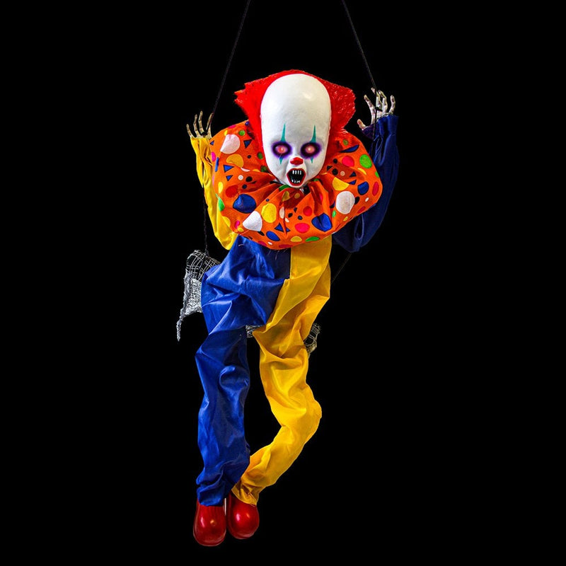 Halloween Animated Swinging Clown 50cm