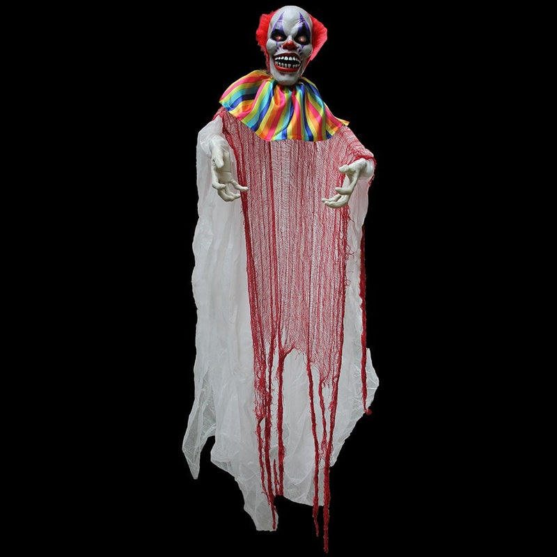 Halloween Hanging Light Up Clown 46cm