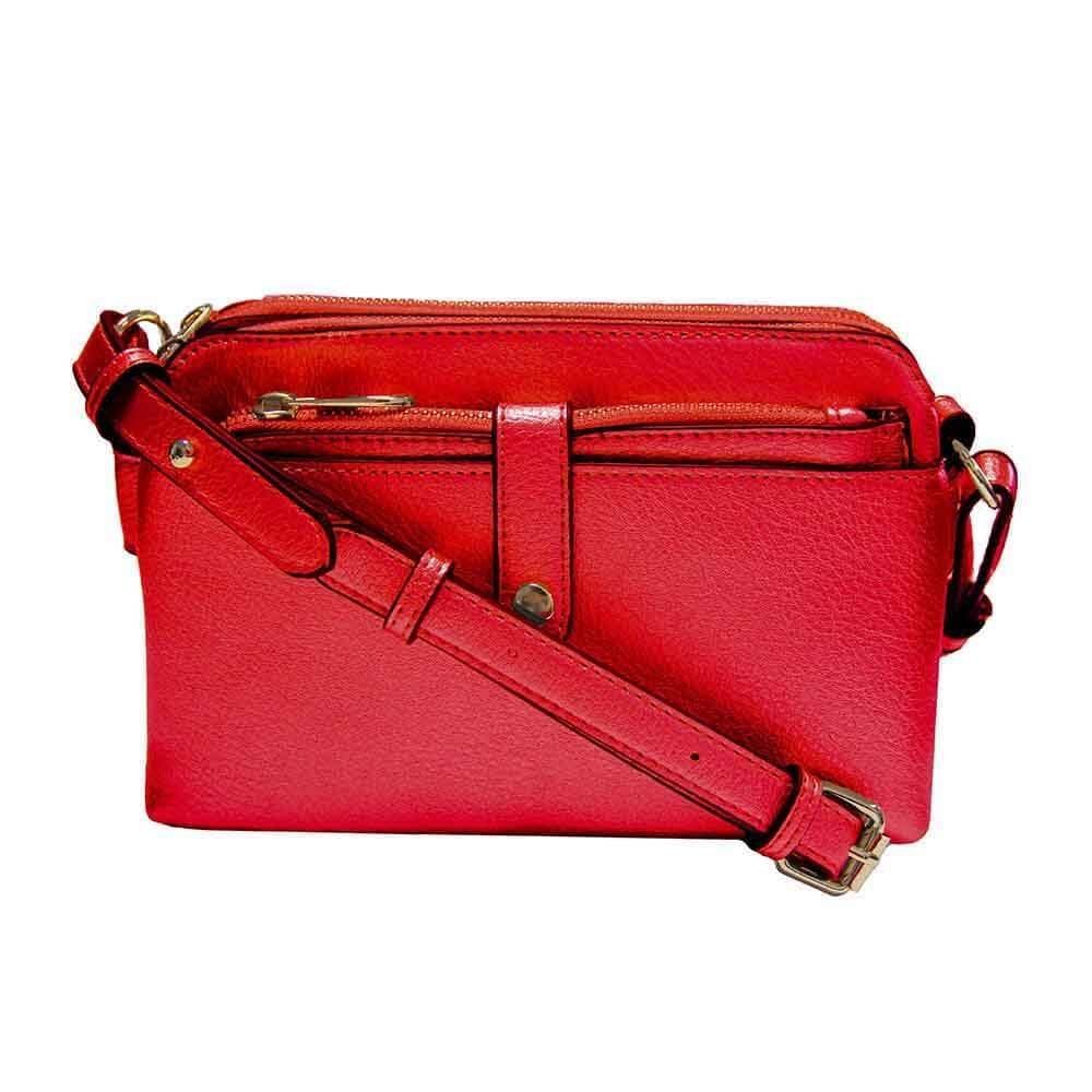 Organiser Cross Body Bag Red