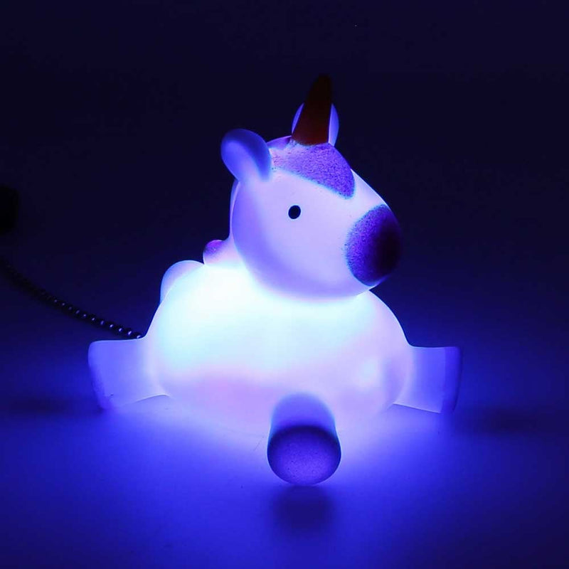 Light Up Colour Changing Unicorn Bath Plug Bathroom Novelty Secret Santa Gift