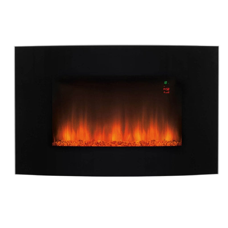 Beldray Alto Curved Led 1000W/2000W Wall Fire - Black