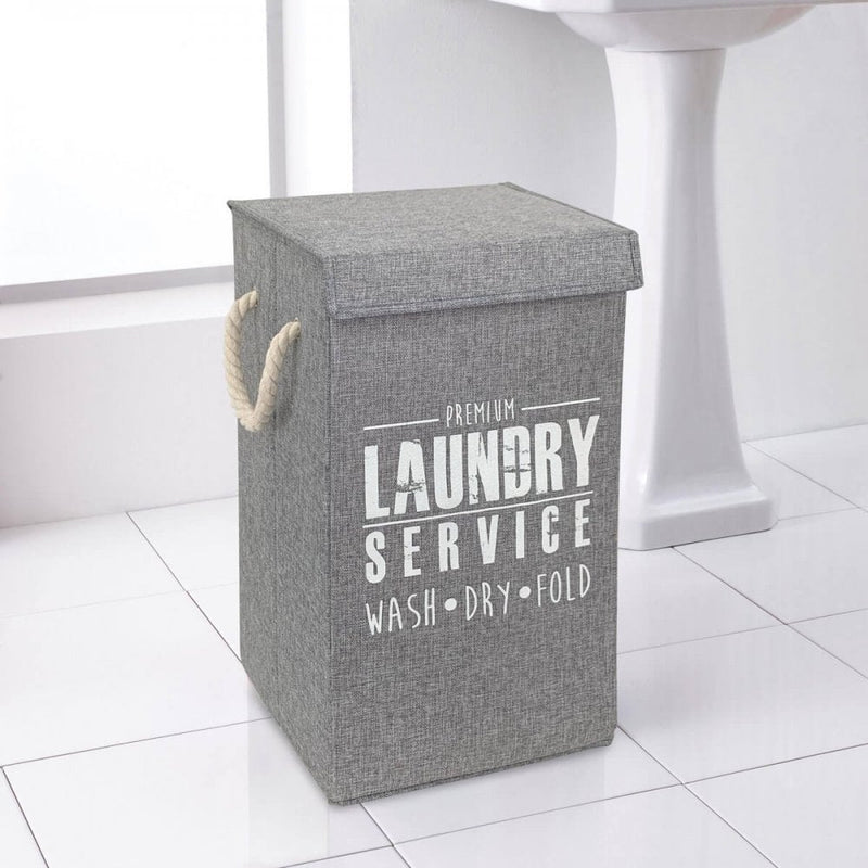 Deluxe Laundry Hamper Grey