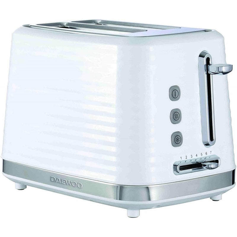 Daewoo Hive 2 Slice Plastic Toaster - White