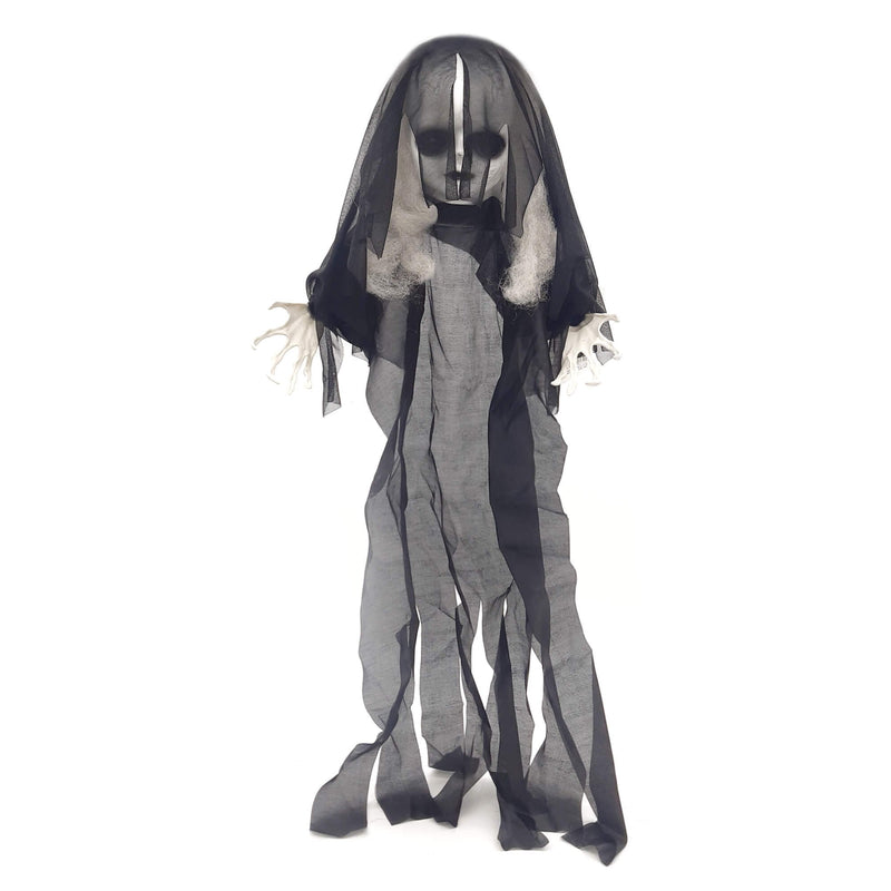 Halloween Hanging Light Up Zombie Girl 65cm x 8cm x 90cm