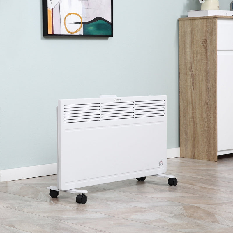 Home Savers Convector Radiator Heater Freestanding or Wall-mounted w/ Adjustable Thermostat