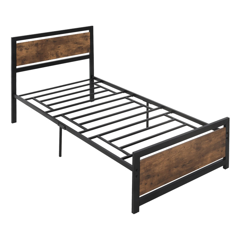 Single bed deals metal with storage