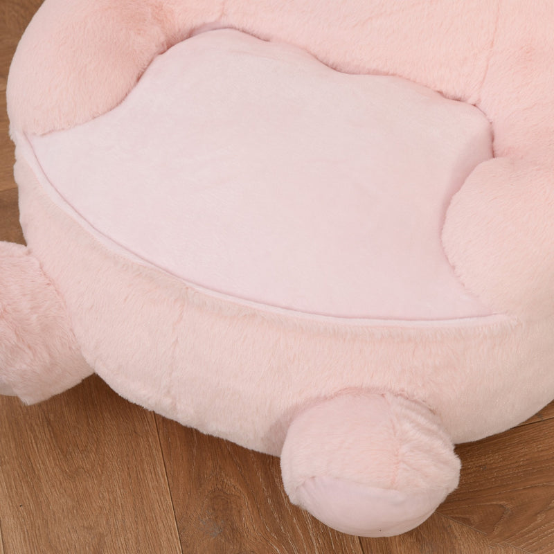 Kids Sofa Chair Children Plush Armchair Stuffed Cute Rabbit Toy Support Seat Learning Sitting Baby Nest Sleeping Cushion Bed Soft Snuggle Furniture for Reading Feeding Relaxing 60 x 50 x 59cm Pink 60x50x59cm