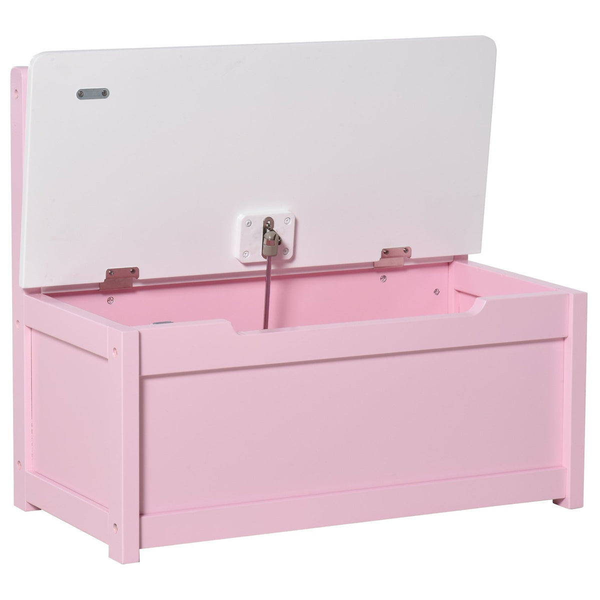 Pink wooden toy box hotsell