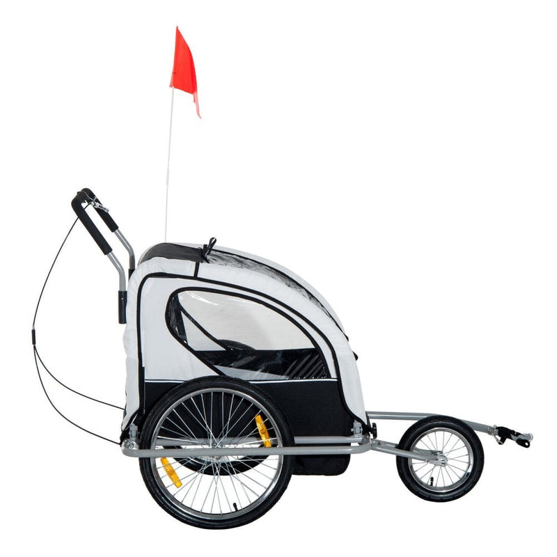 Homcom 2 in store 1 bike trailer