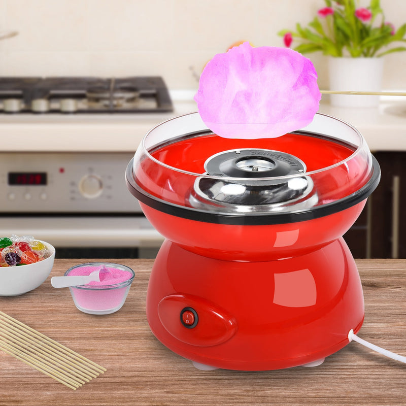 HOMCOM Candyfloss Machine 450W Non-Stick - Red