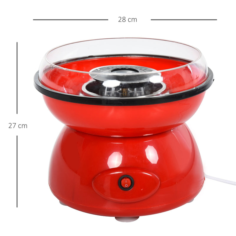 HOMCOM Candyfloss Machine 450W Non-Stick - Red