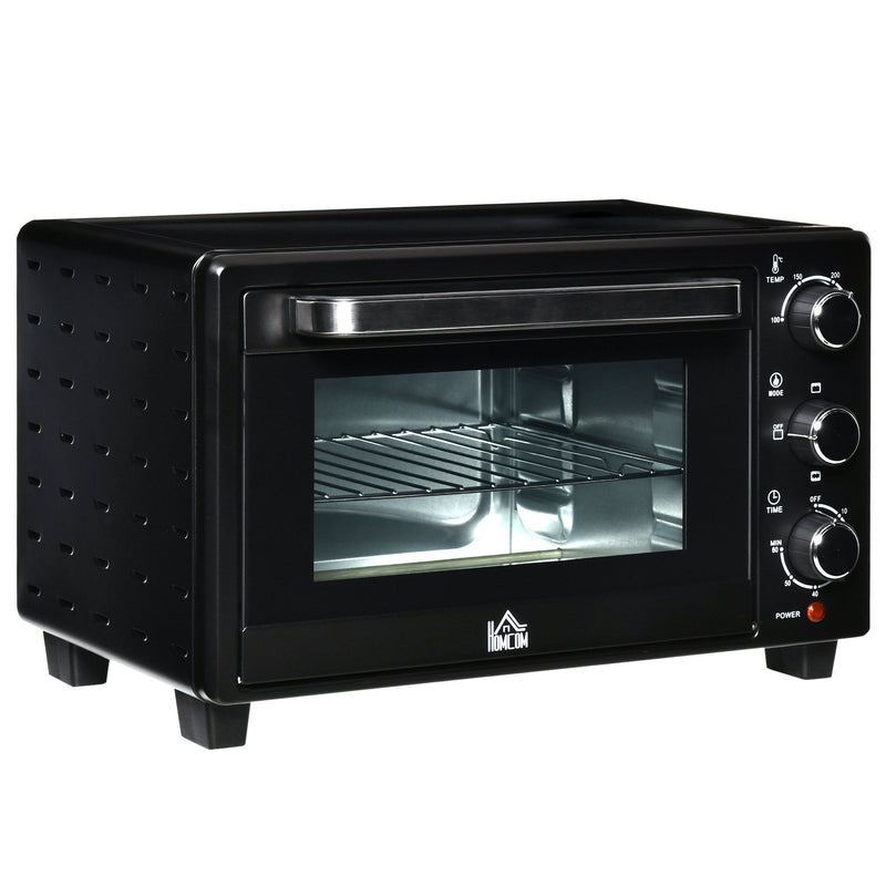 HOMCOM Convection Mini Oven 21L, Countertop Electric Grill, Toaster Ov