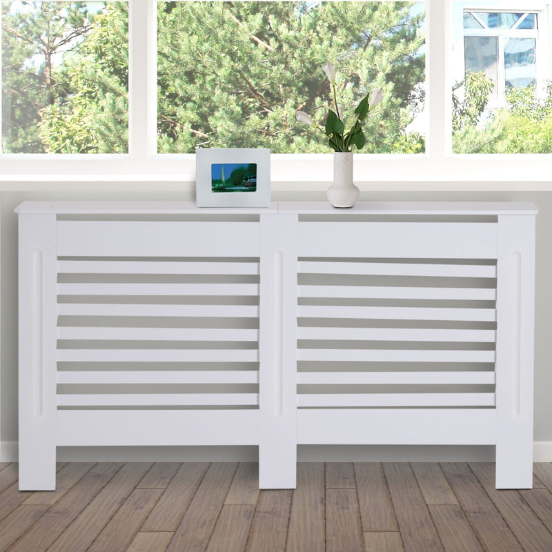 HOMCOM MDF Radiator Cover, 152 cm L-White