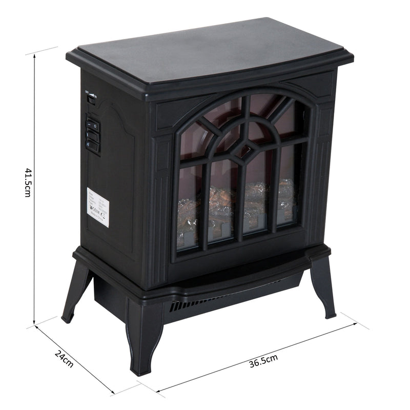 Electric Heater, 1000W/2000W-Black